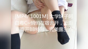 [MP4/ 1001M] 大学妹子阿白粤C~悄悄在宿舍开，近距离瓣开BB特写，完美露三点