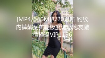 [MP4/640M]8/20最新 豹纹内裤靓女美腿极度诱惑炮友激情操逼VIP1196