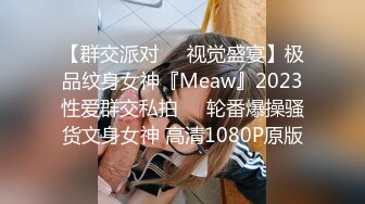 【群交派对❤️视觉盛宴】极品纹身女神『Meaw』2023性爱群交私拍❤️轮番爆操骚货文身女神 高清1080P原版