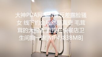 大神PUA网撩极度反差露脸骚女 线下约会居然是真空 毛茸茸的大鲍鱼 直接在快餐店卫生间搞一炮[MP4/838MB]