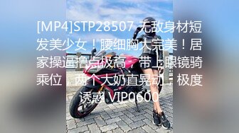 [MP4]STP28507 无敌身材短发美少女！腰细胸大完美！居家操逼撸点极高，带上眼镜骑乘位，两个大奶直晃动，极度诱惑 VIP0600